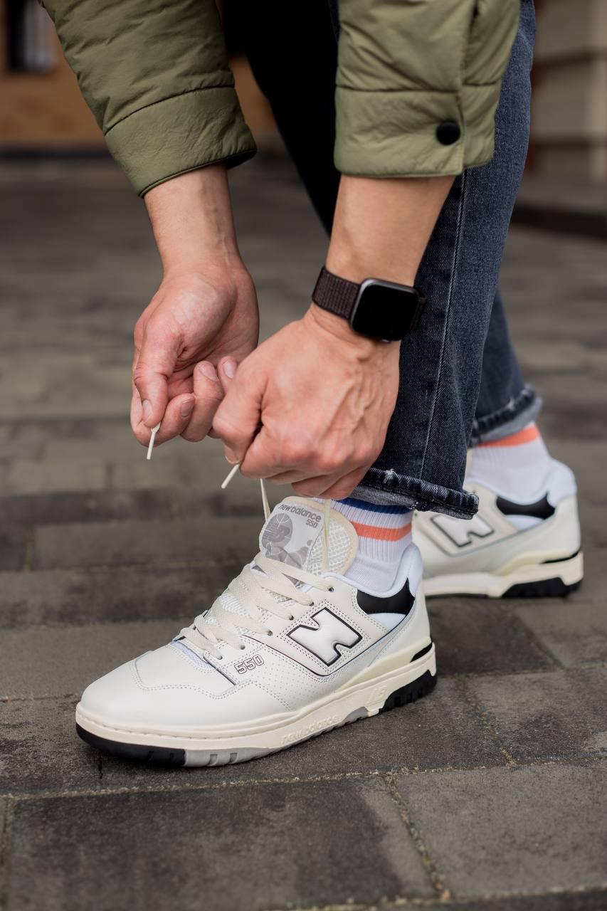 New Balance 550 Cream Black v2