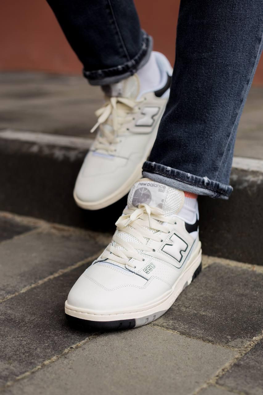 New Balance 550 Cream Black v2