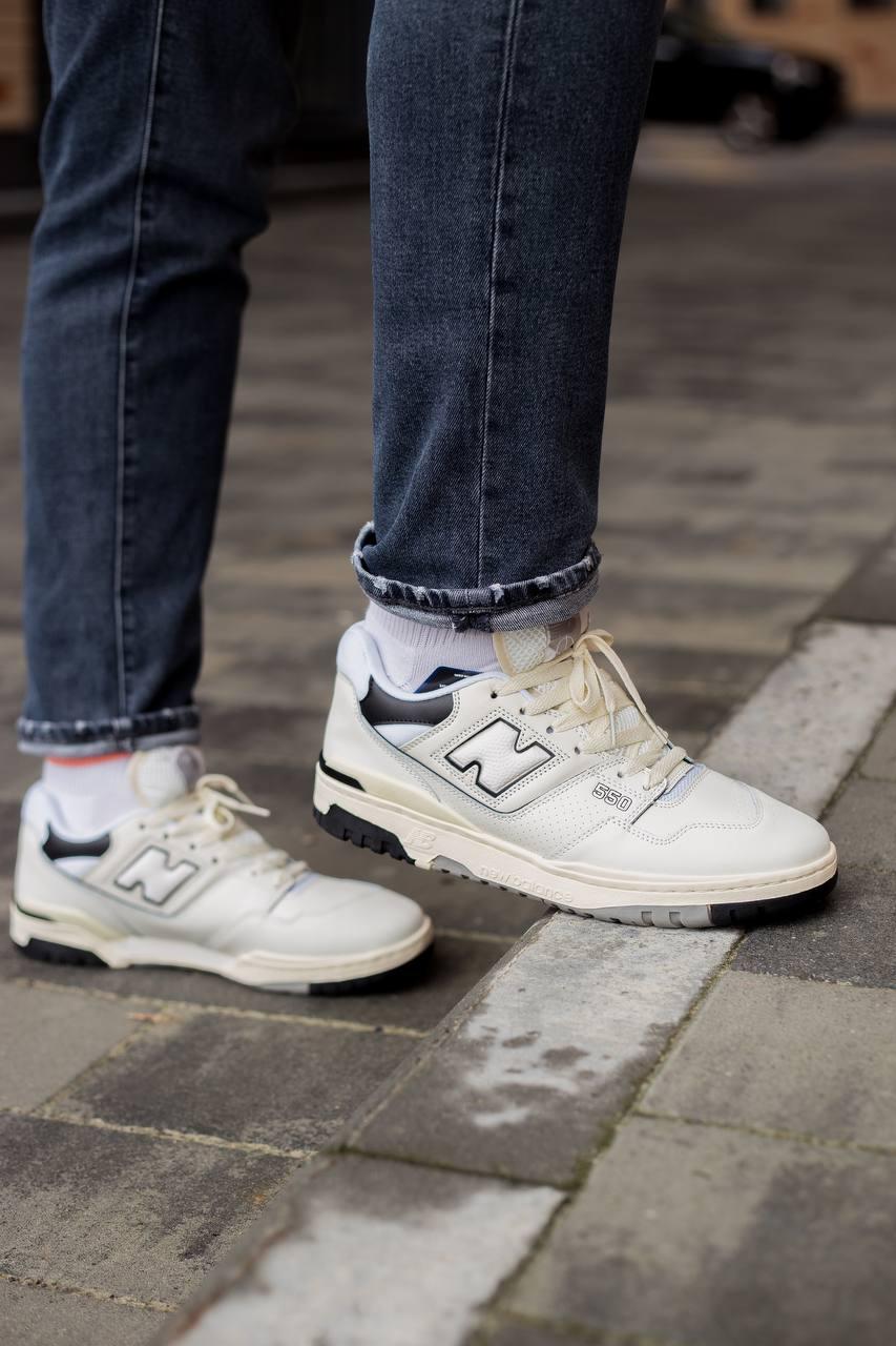 New Balance 550 Cream Black v2