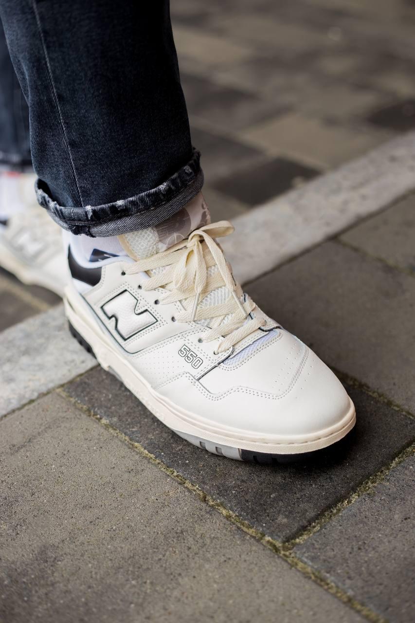 New Balance 550 Cream Black v2