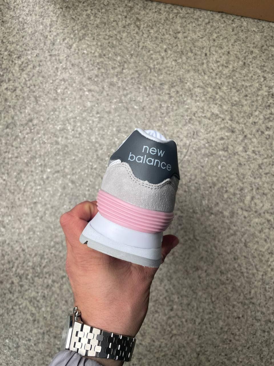 New Balance 574 Grey Black Pink