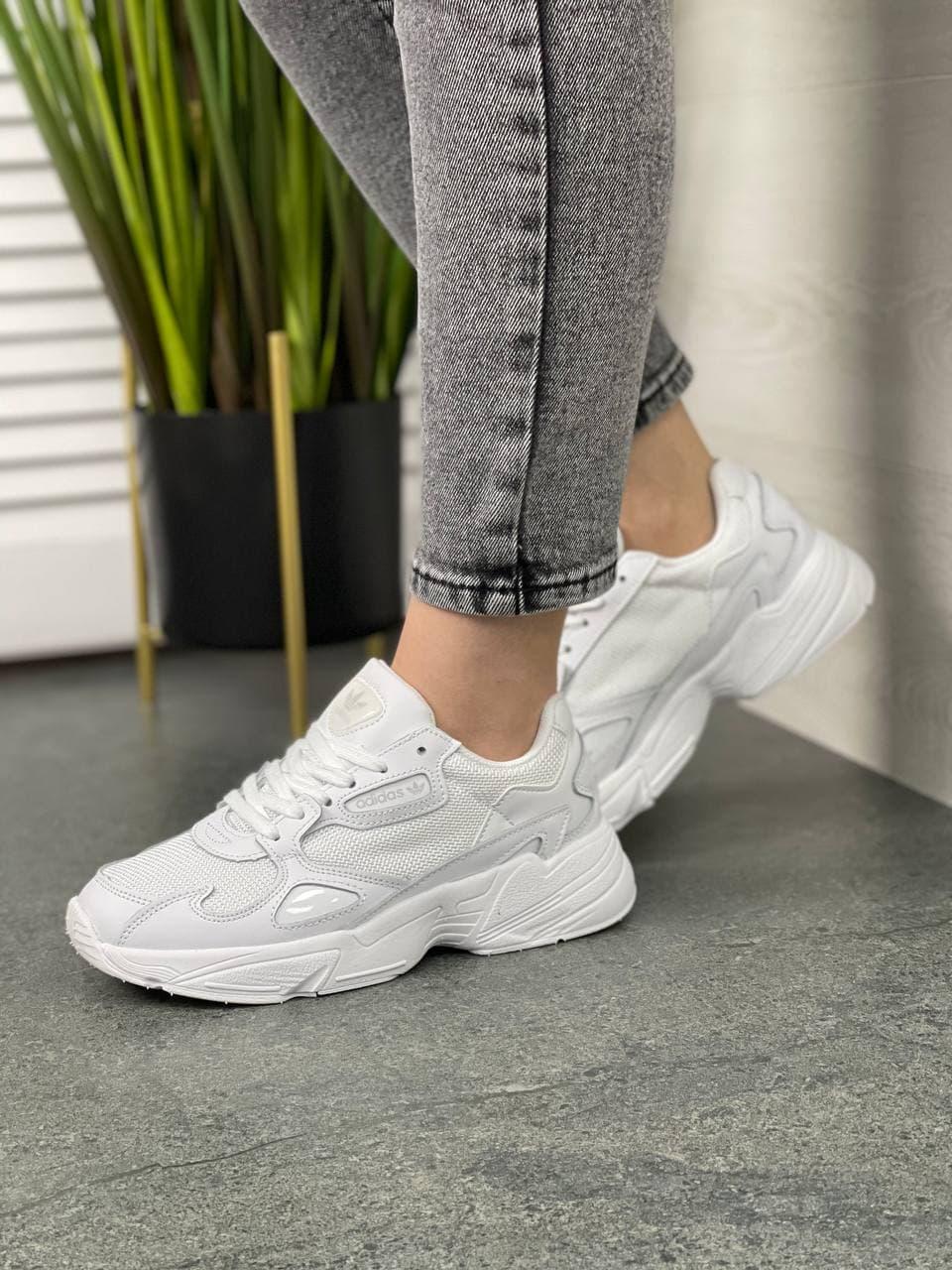 Adidas Falcon White Leather