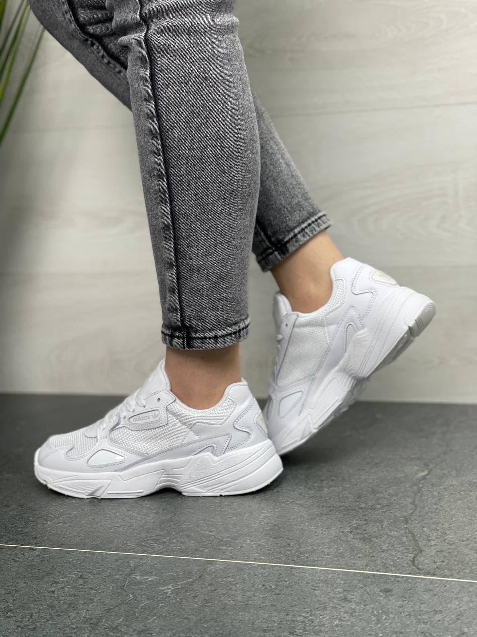 Adidas Falcon White Leather