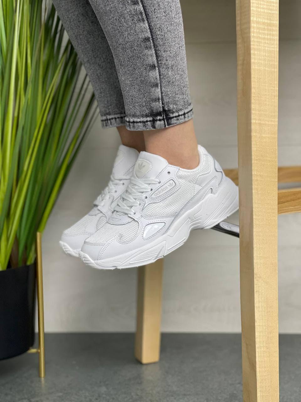 Adidas Falcon White Leather