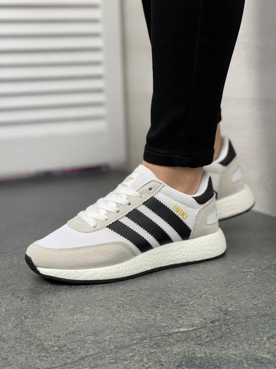 Adidas Iniki White Grey 1