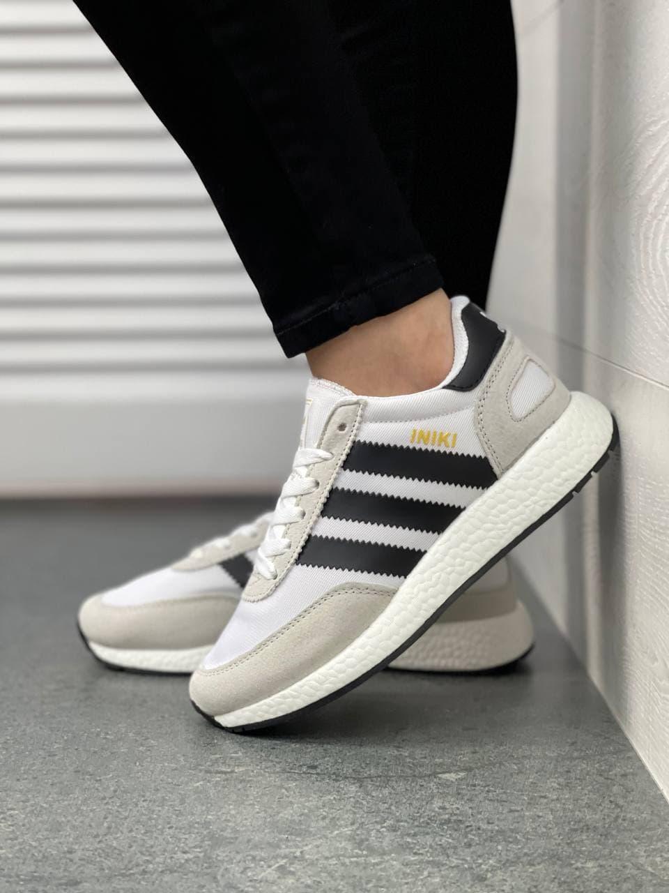 Adidas Iniki White Grey 1