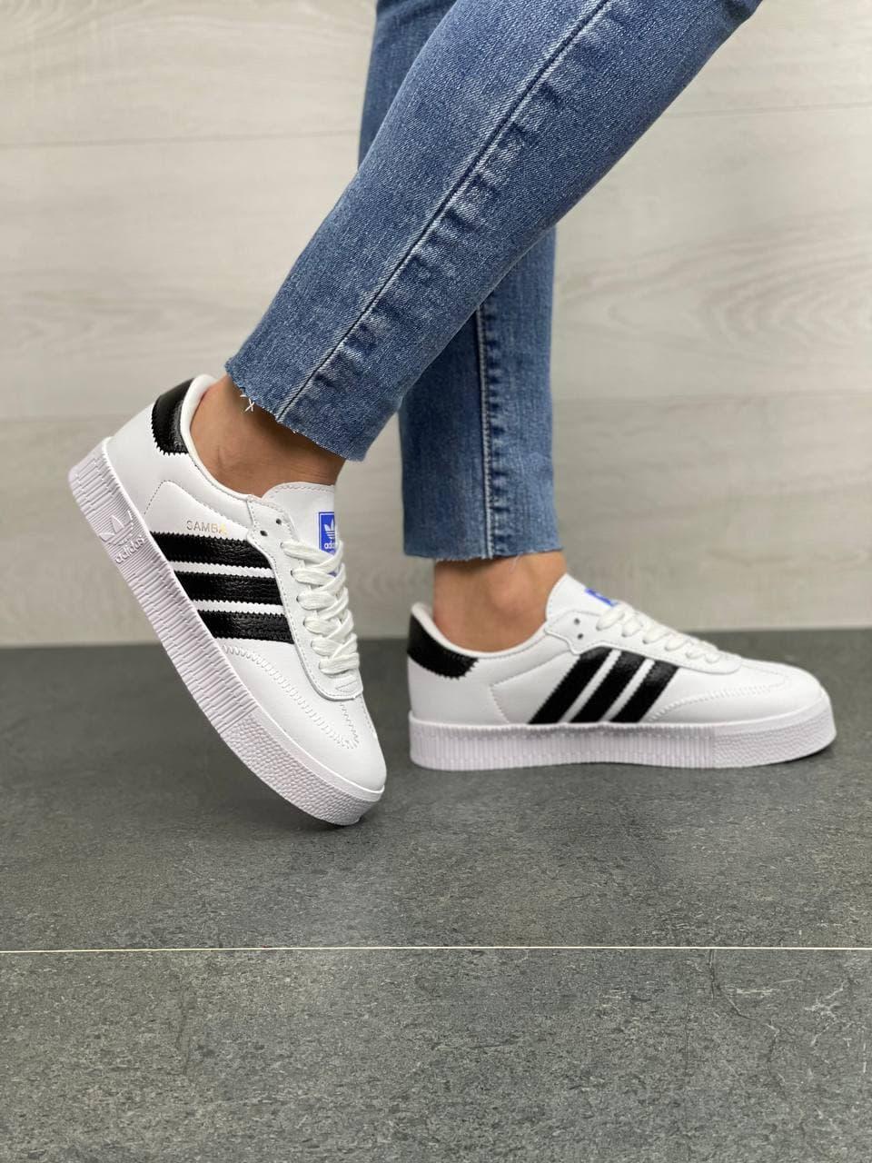 Adidas Samba White Black 2