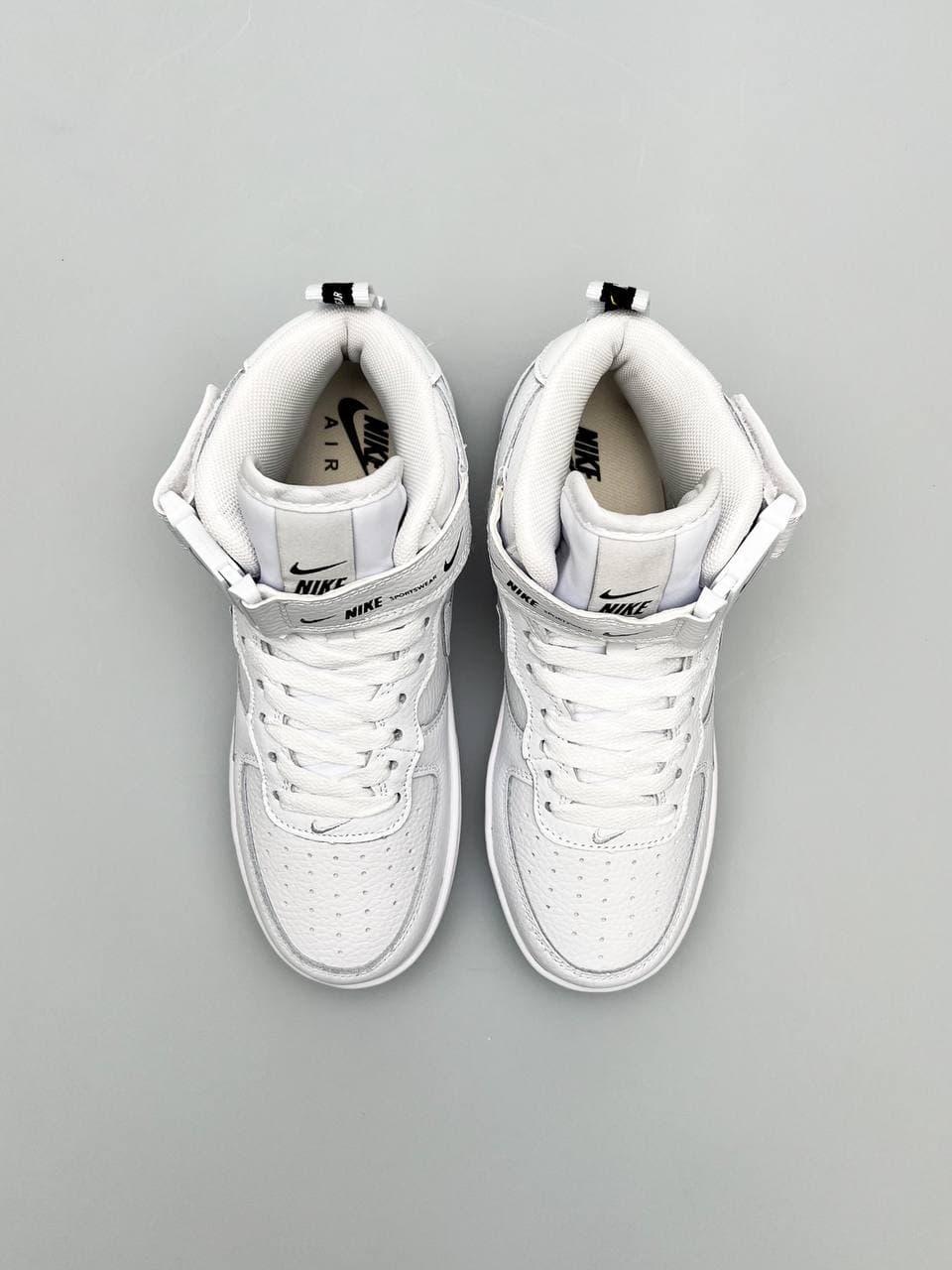 Nike Air Force 1 High White Black 2