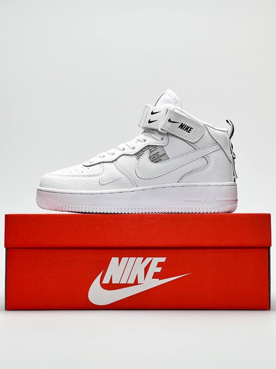 Nike Air Force 1 High White Black 2