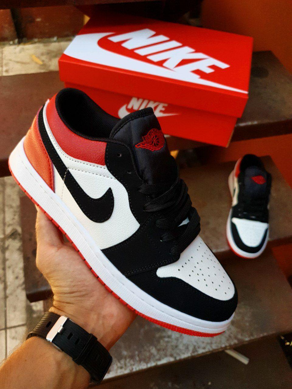 Nike Air Jordan Retro 1 Low Red White Black