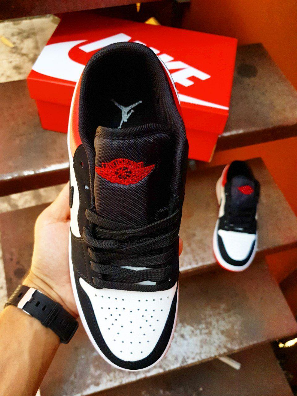 Nike Air Jordan Retro 1 Low Red White Black