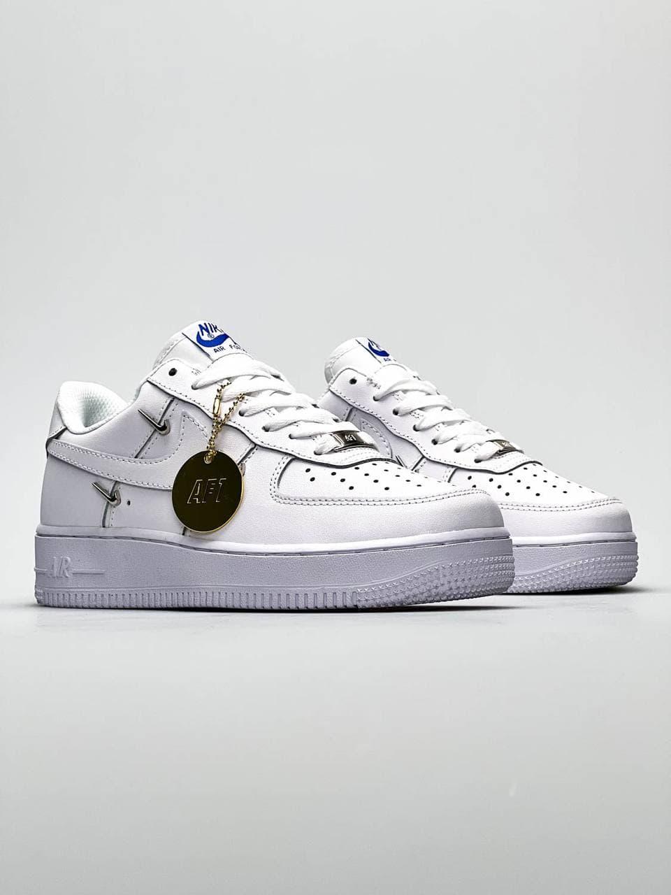 Nike Air Force 1 Metal Swoosh White 2