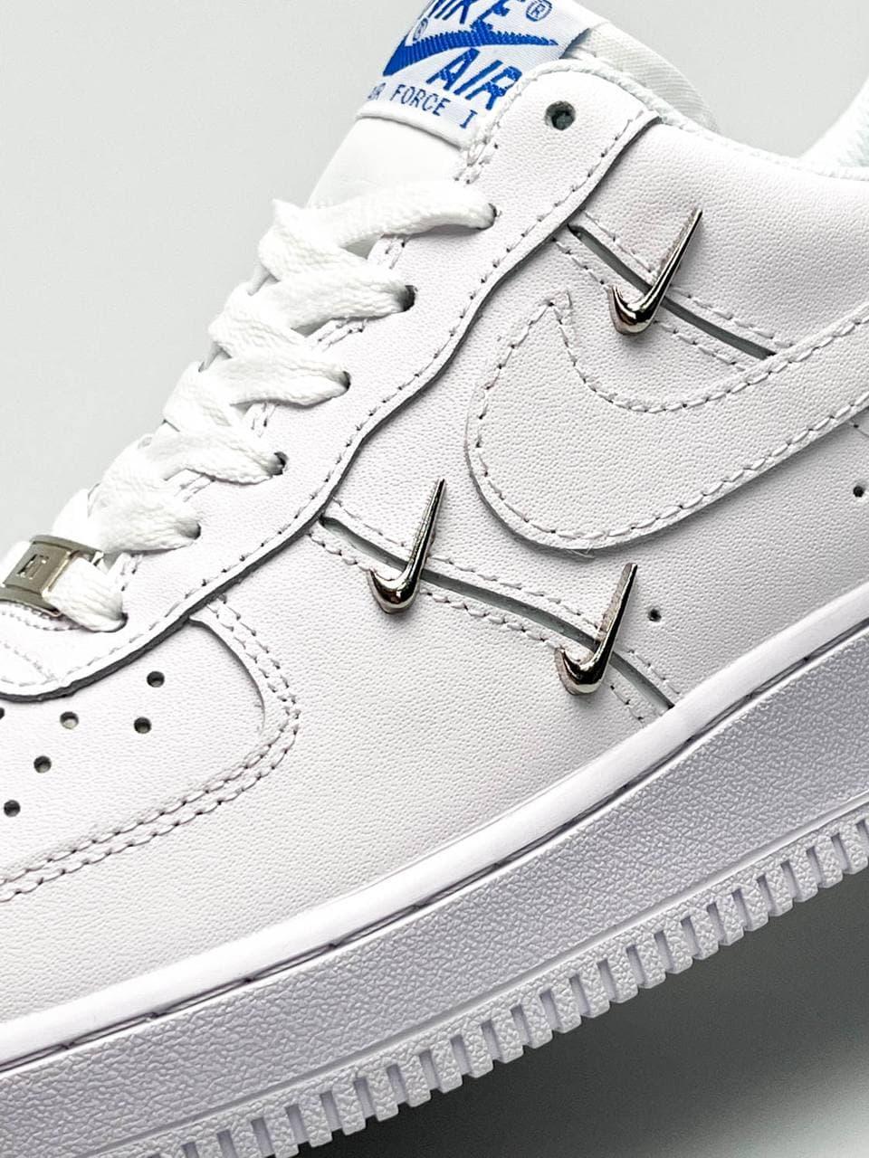 Nike Air Force 1 Metal Swoosh White 2