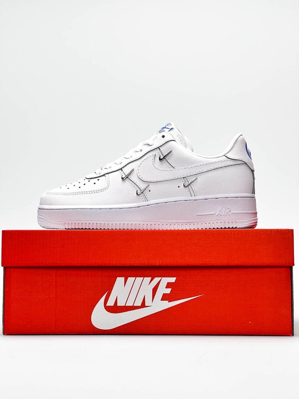 Nike Air Force 1 Metal Swoosh White 2