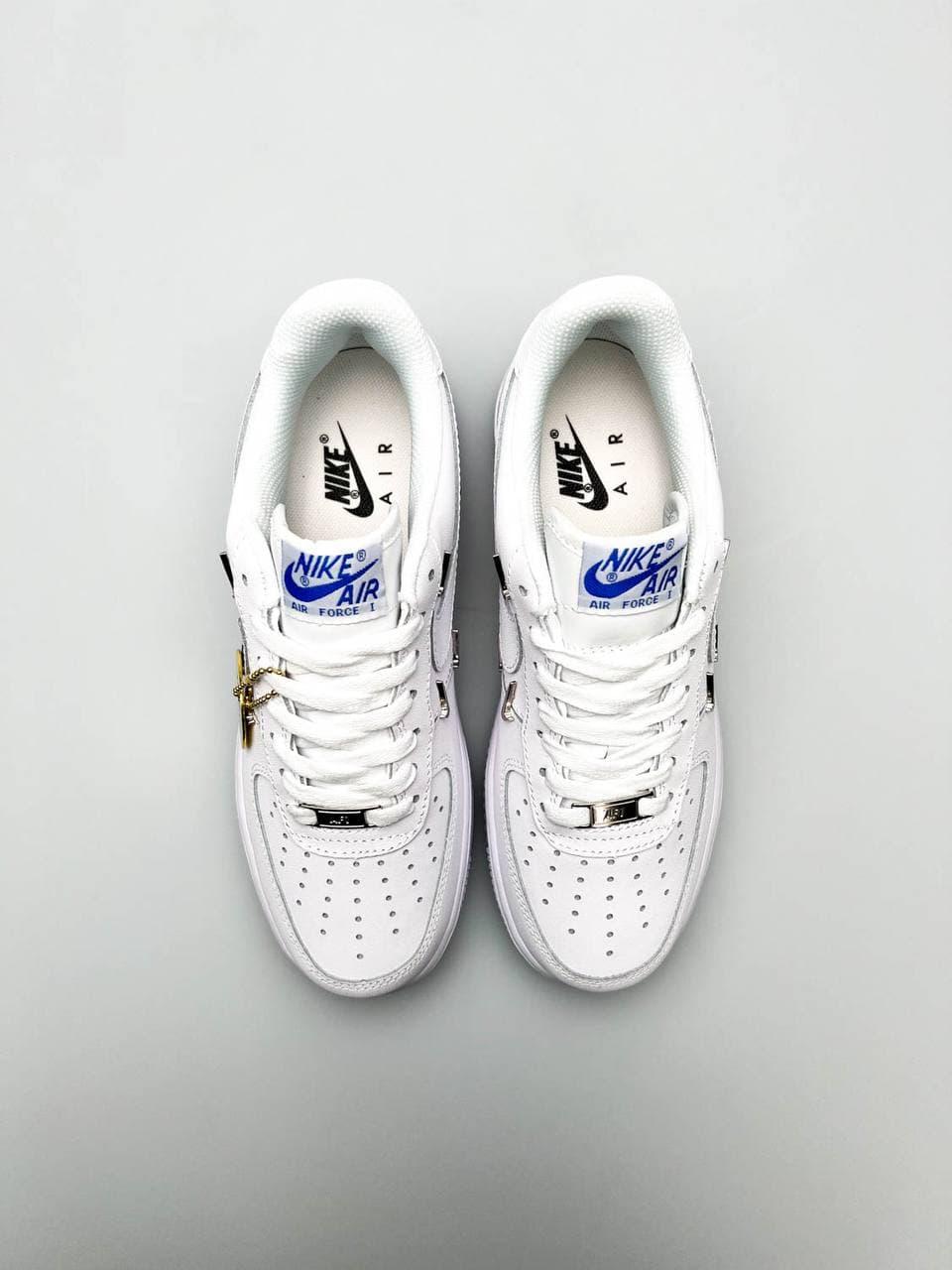 Nike Air Force 1 Metal Swoosh White 2