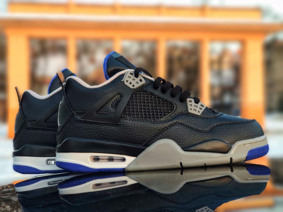 Nike Air Jordan Retro 4 Black Grey Blue