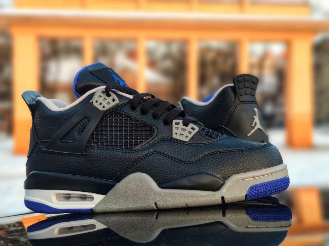Nike Air Jordan Retro 4 Black Grey Blue