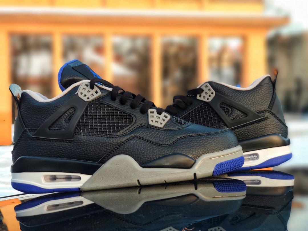 Nike Air Jordan Retro 4 Black Grey Blue