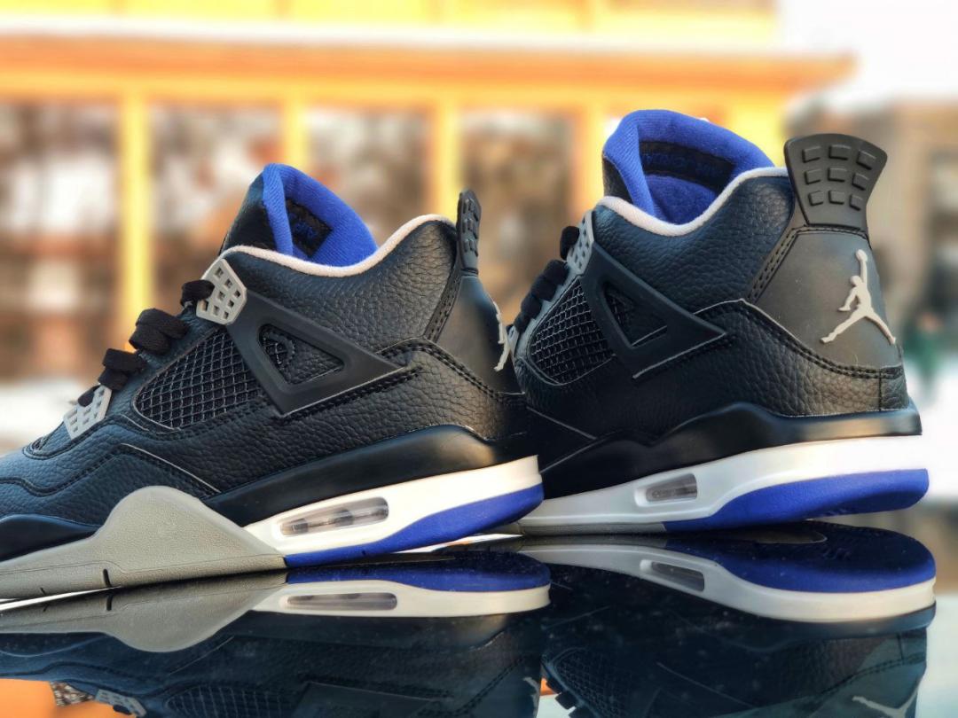 Nike Air Jordan Retro 4 Black Grey Blue