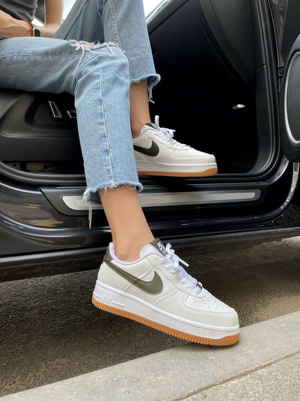 Nike Air Force 1 White Green v2