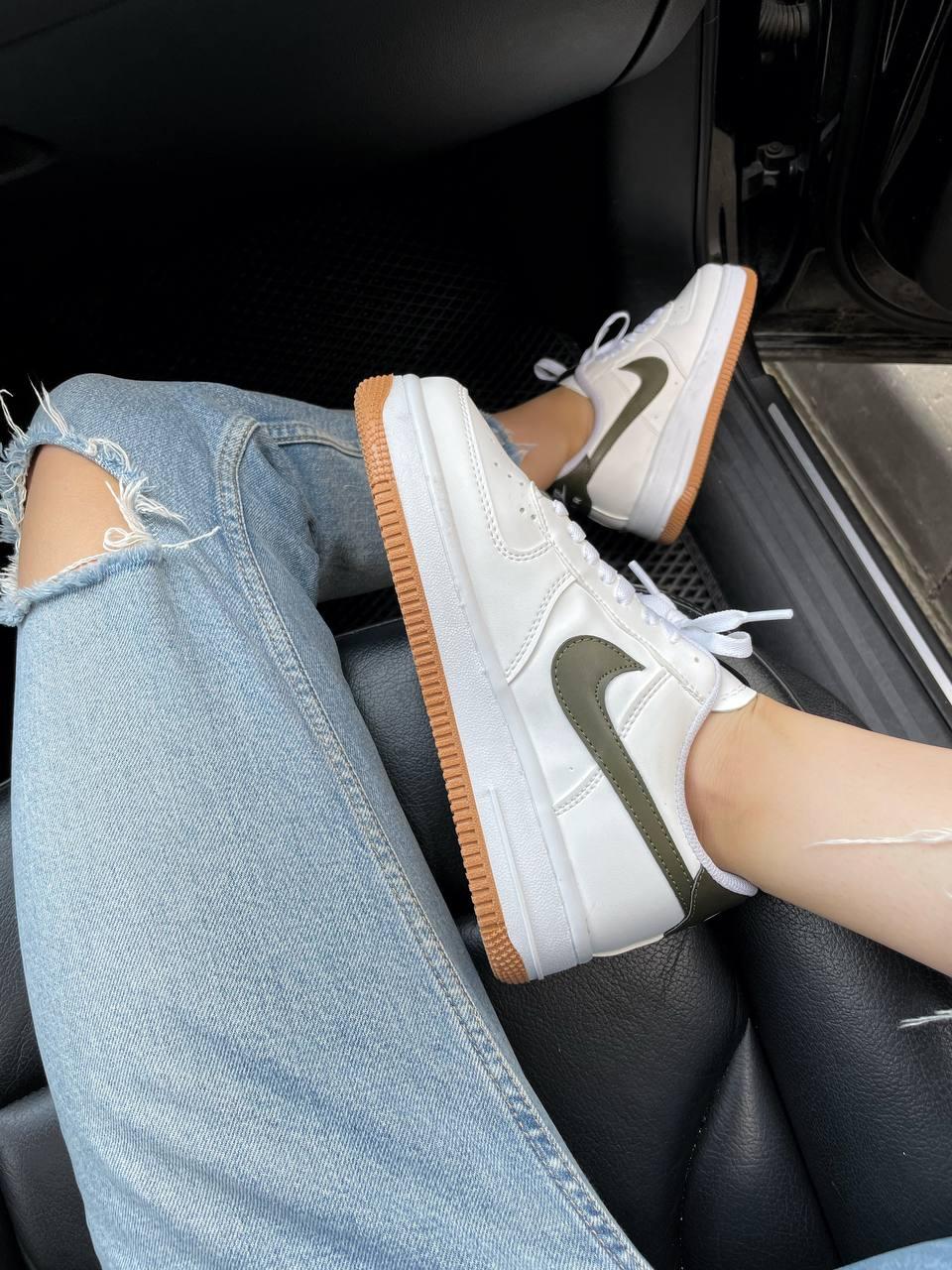 Nike Air Force 1 White Green v2