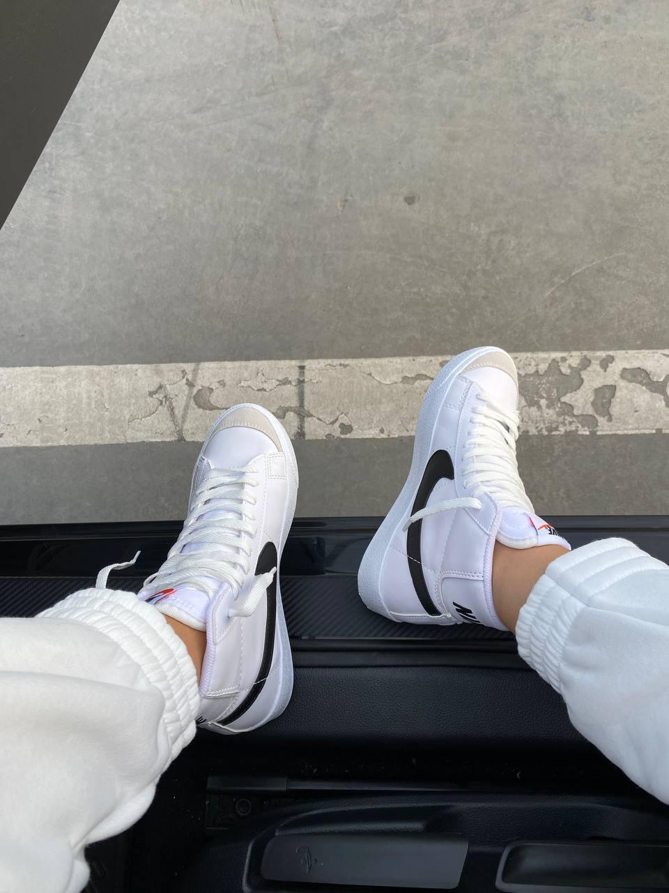 Nike Blazer White «Black Logo» 2