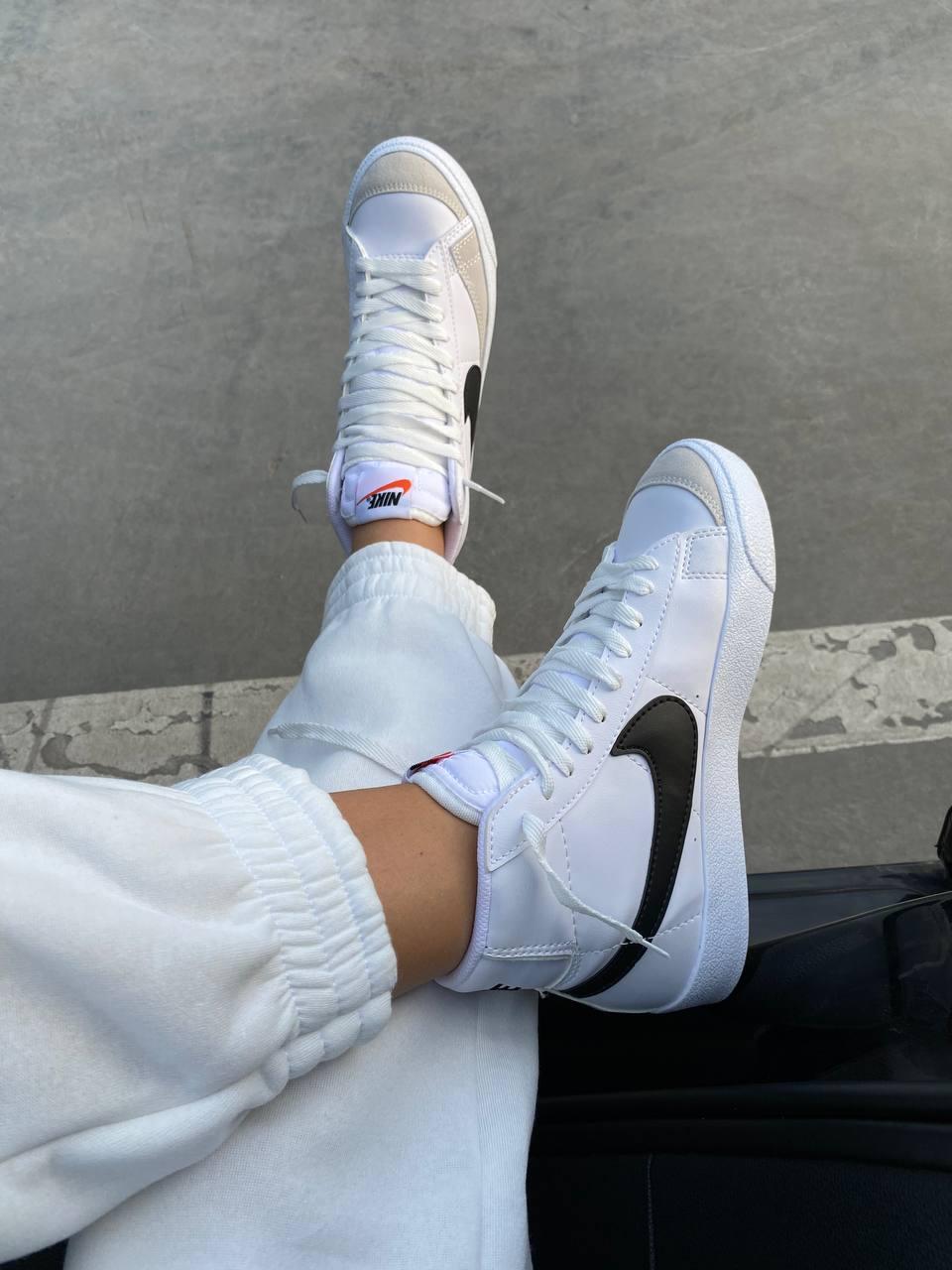 Nike Blazer White «Black Logo» 2