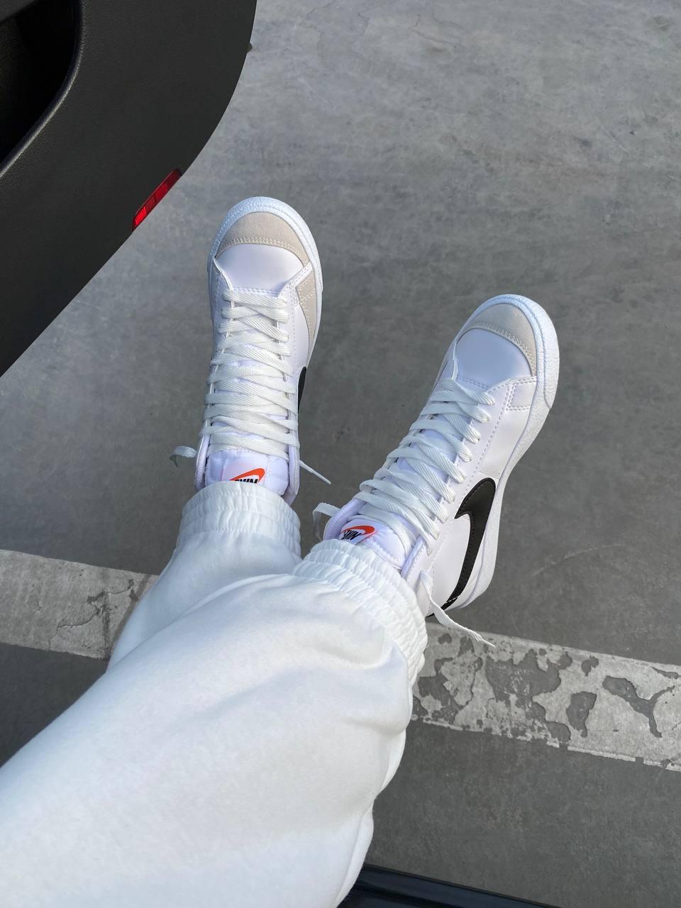 Nike Blazer White «Black Logo» 2