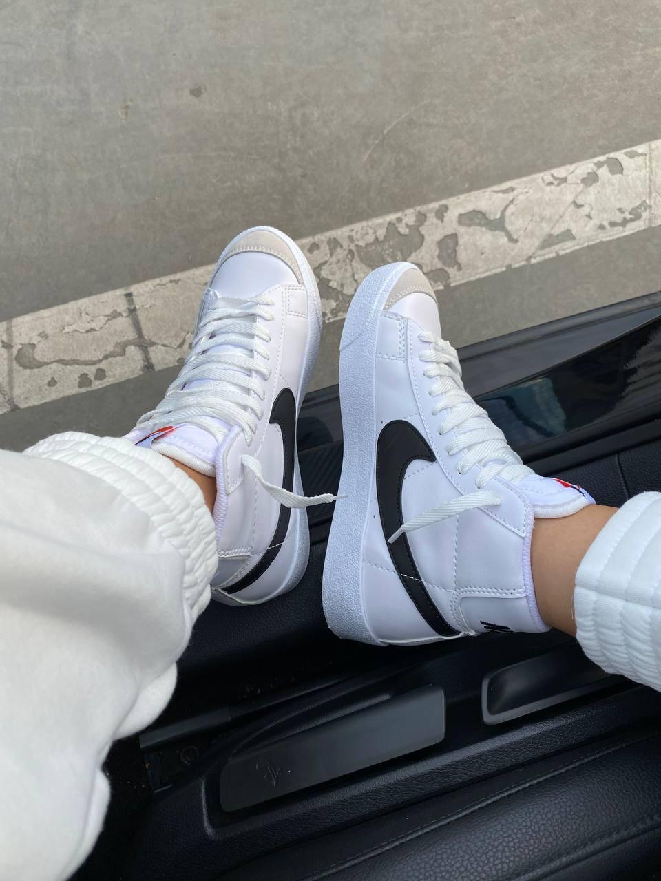 Nike Blazer White «Black Logo» 2