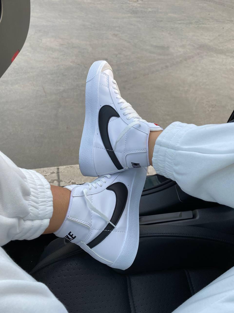 Nike Blazer White «Black Logo» 2