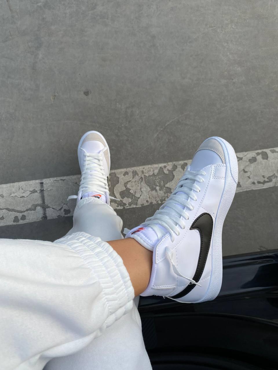 Nike Blazer White «Black Logo» 2