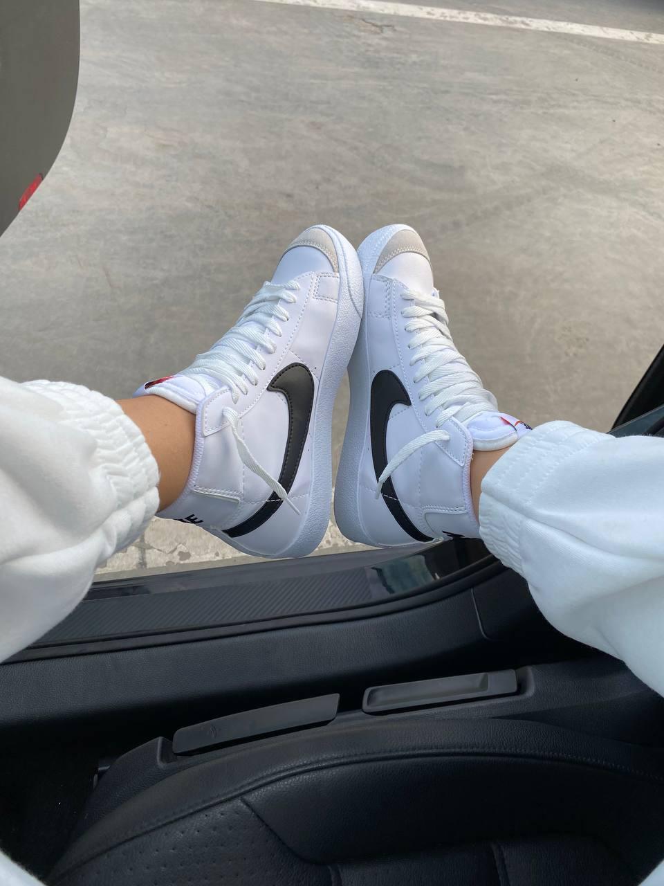 Nike Blazer White «Black Logo» 2