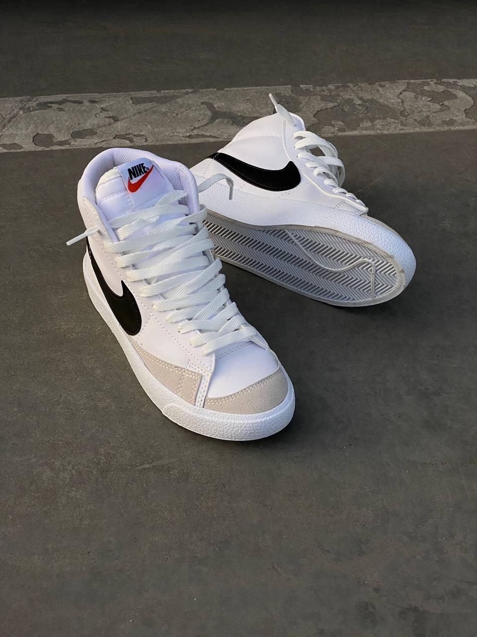 Nike Blazer White «Black Logo» 2