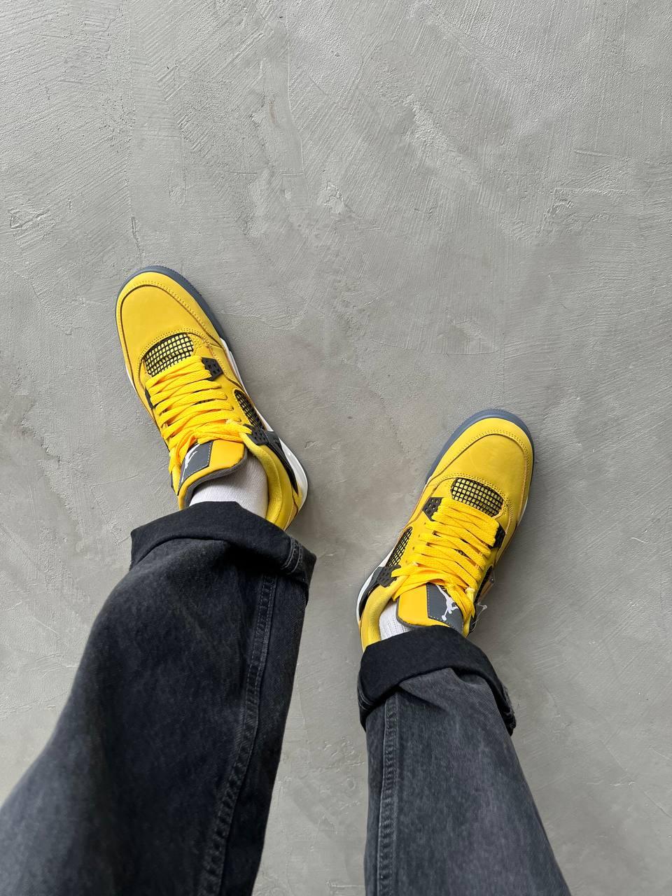 Nike Air Jordan Retro 4 Yellow 1