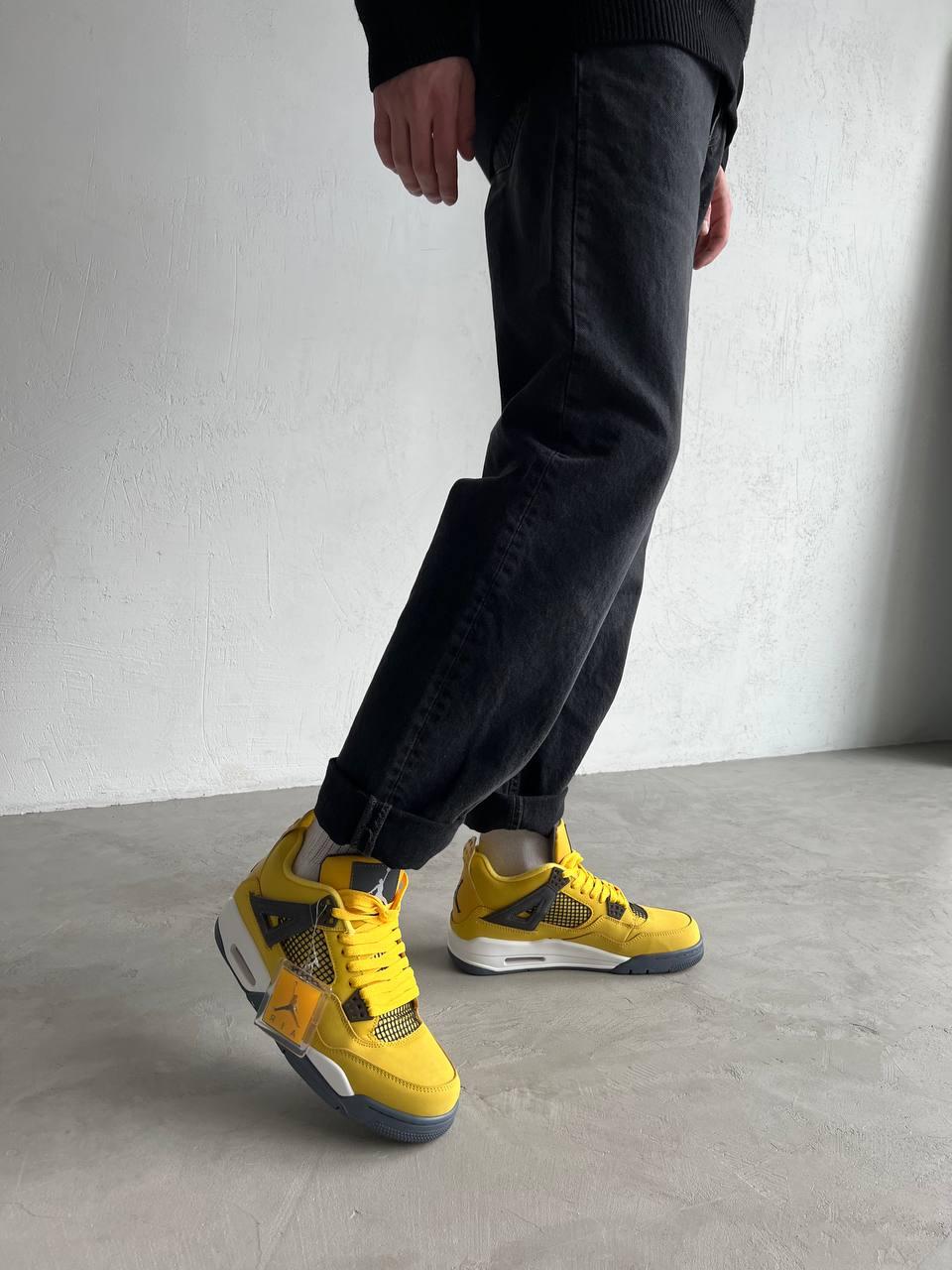 Nike Air Jordan Retro 4 Yellow 1