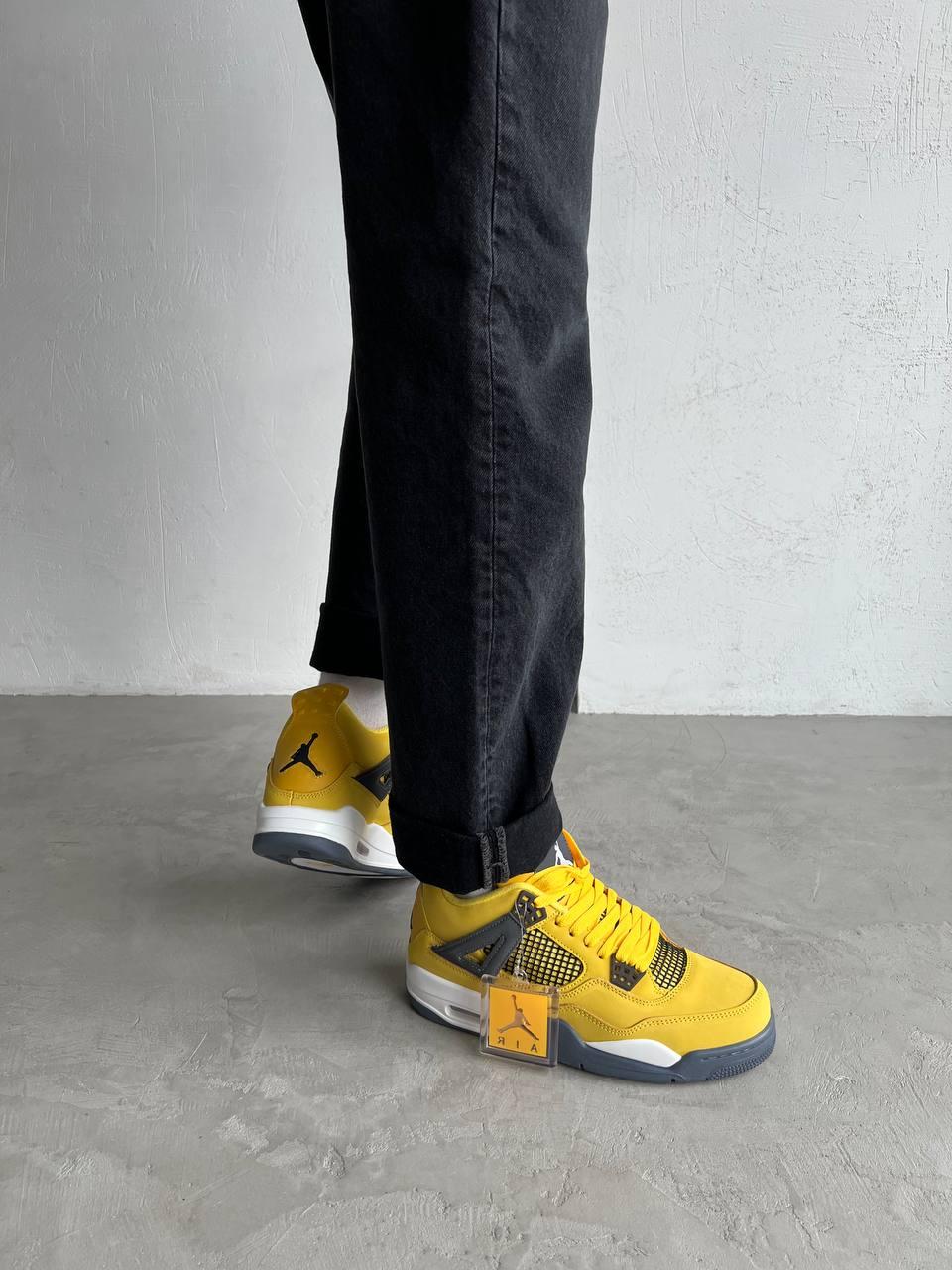 Nike Air Jordan Retro 4 Yellow 1