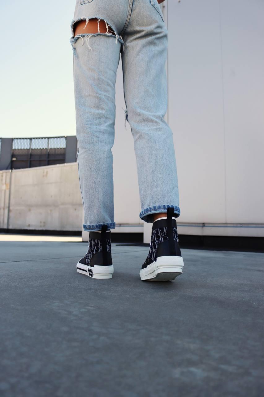 Dior B23 Sneakers High Black White 1