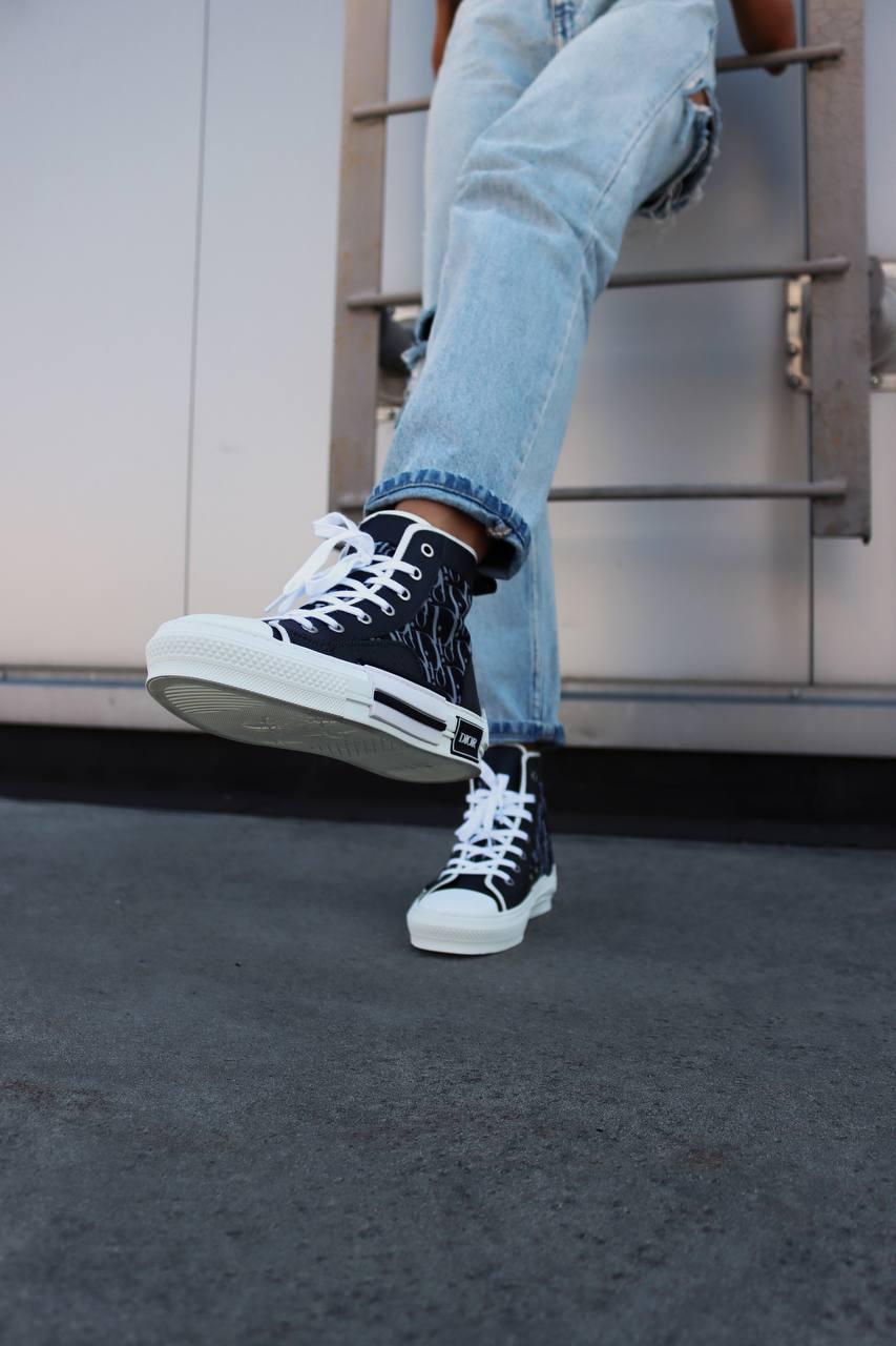 Dior B23 Sneakers High Black White 1