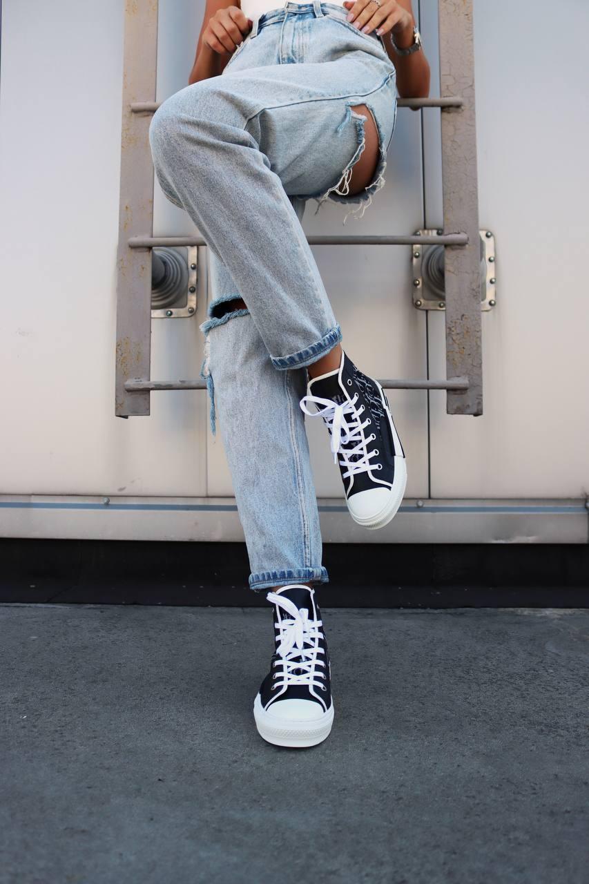 Dior B23 Sneakers High Black White 1