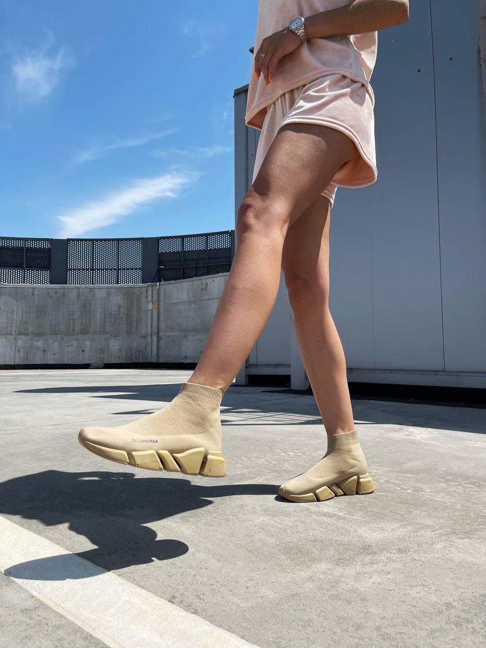 Balenciaga Speed Trainer Beige 2