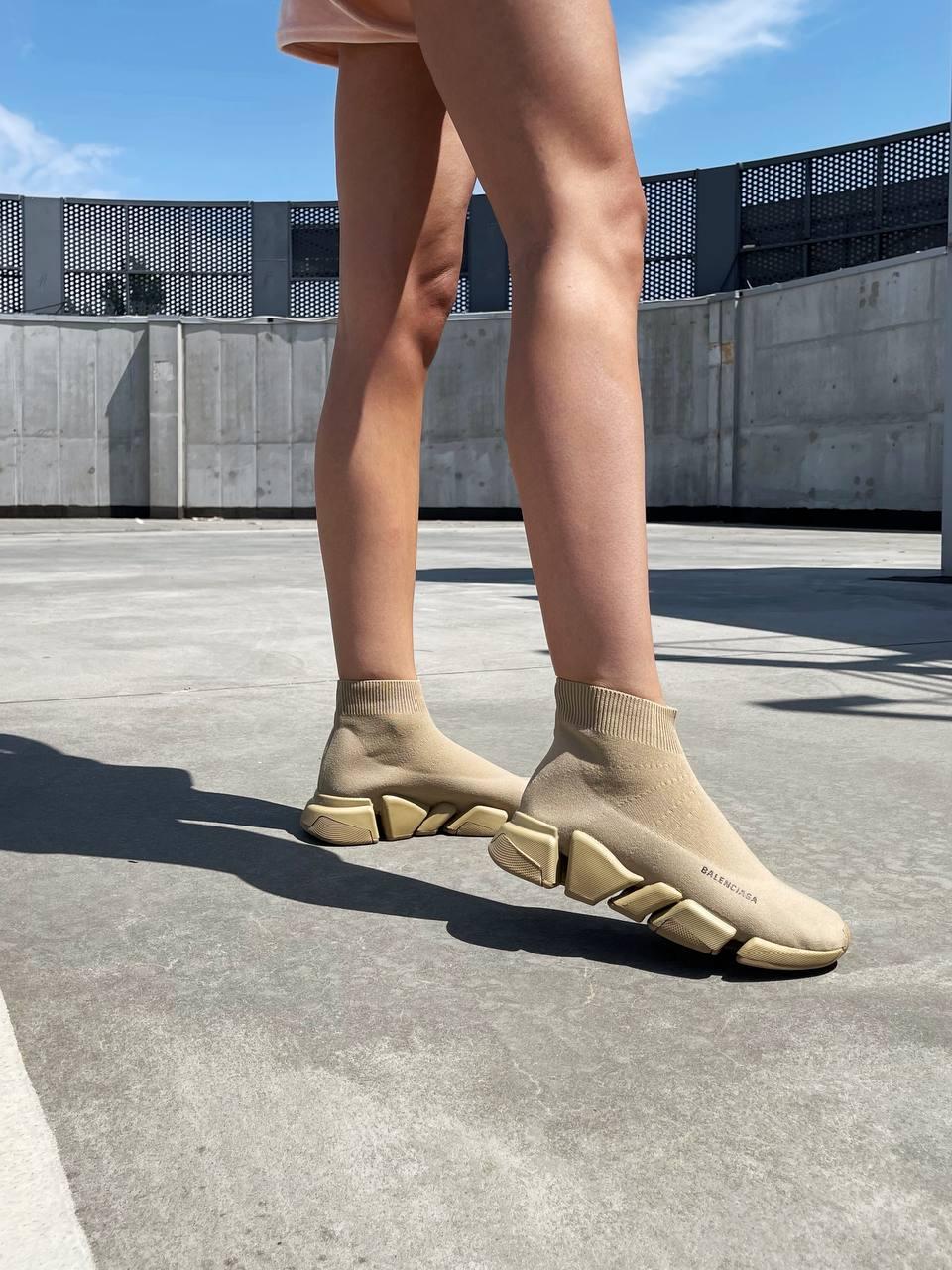 Balenciaga Speed Trainer Beige 2