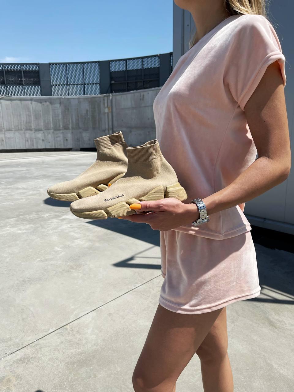 Balenciaga Speed Trainer Beige 2
