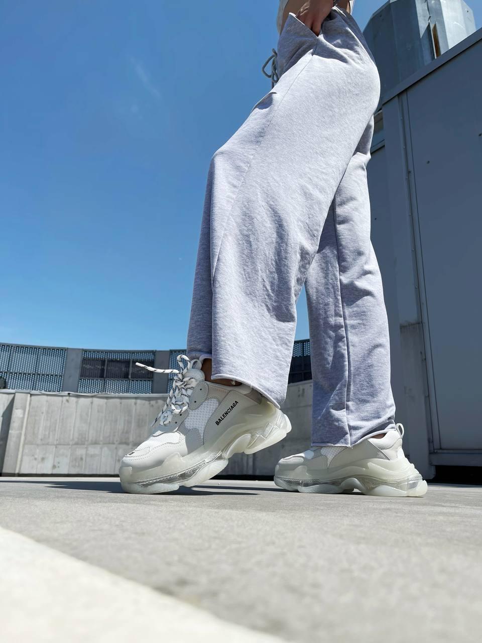Balenciaga Triple S Clear Sole All White