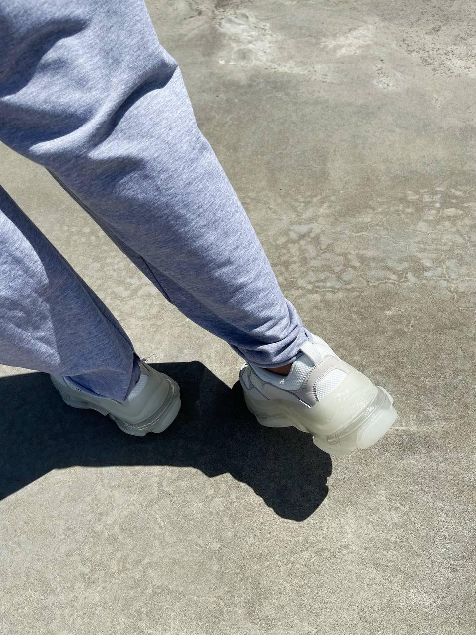 Balenciaga Triple S Clear Sole All White