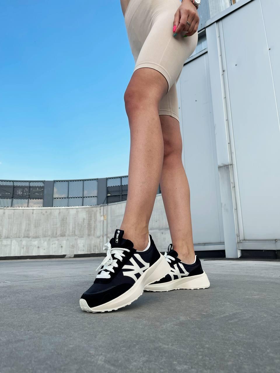 MLB Sneakers Black White