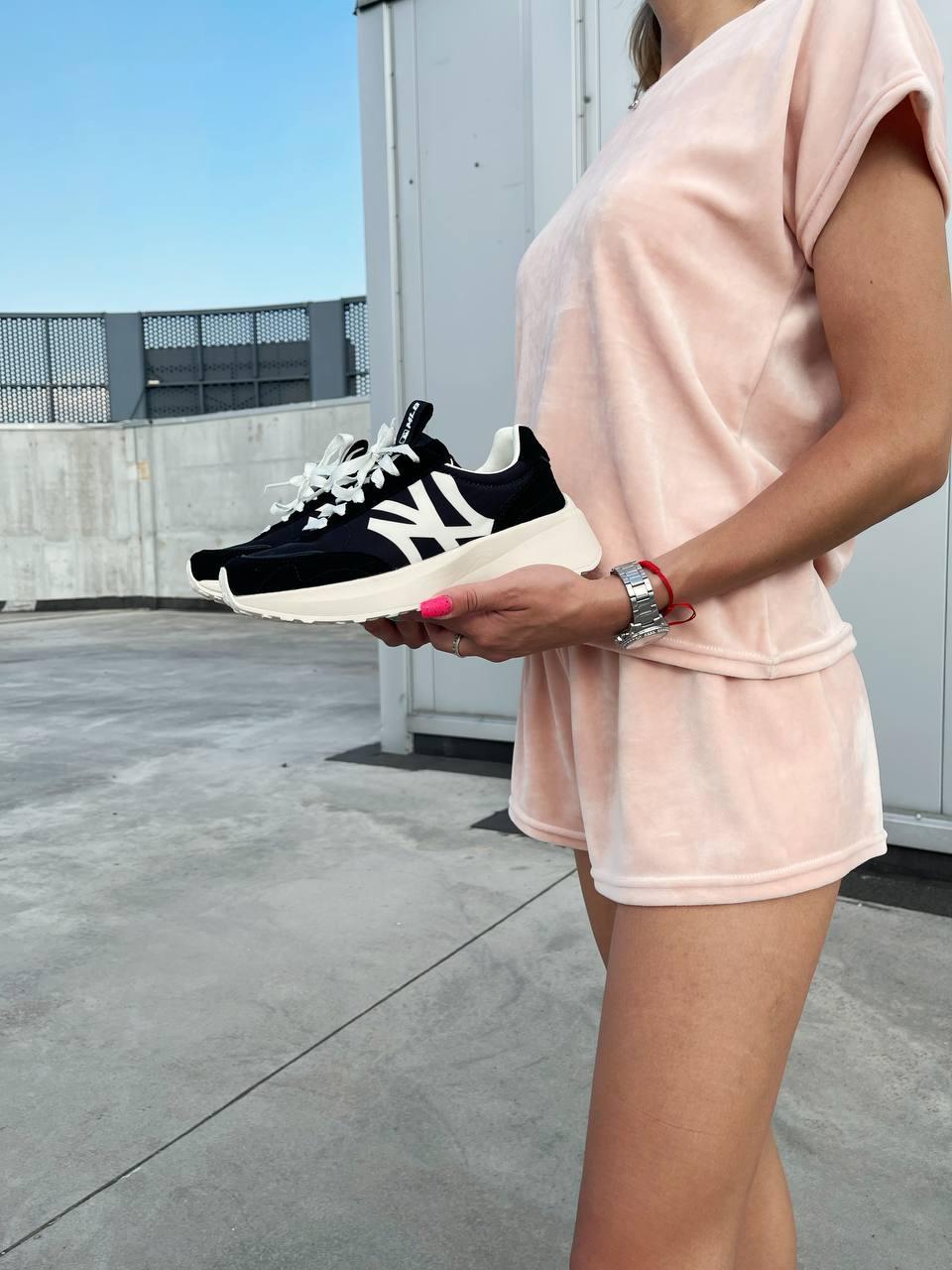 MLB Sneakers Black White