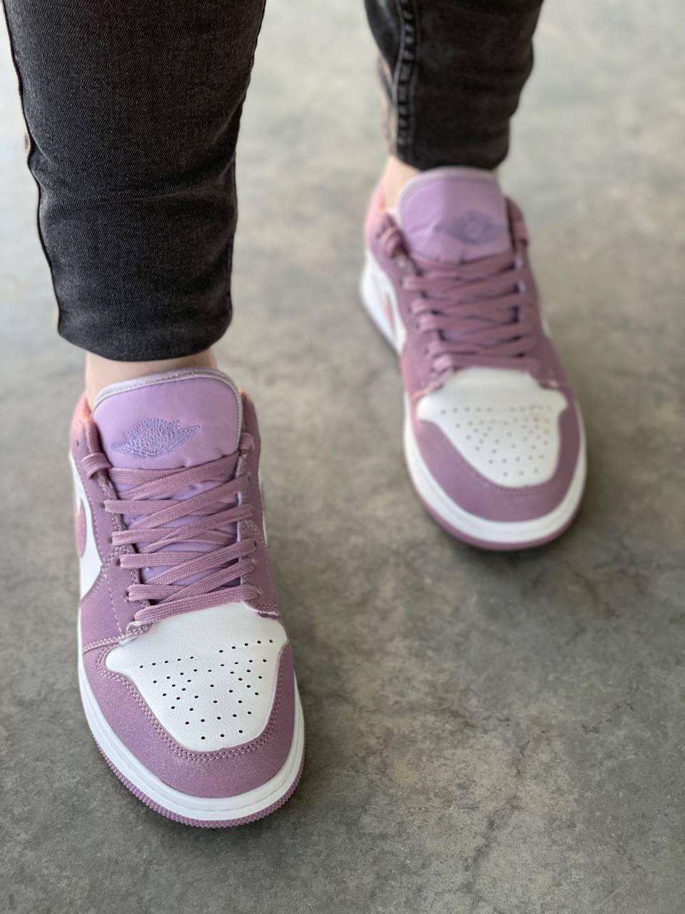 Nike Air Jordan Retro 1 Low Violet White