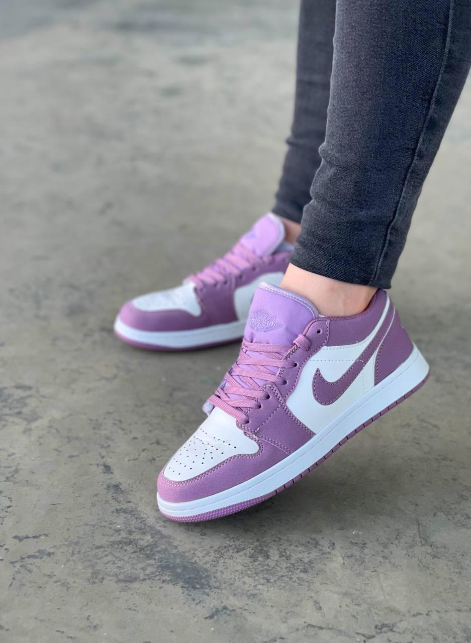 Nike Air Jordan Retro 1 Low Violet White