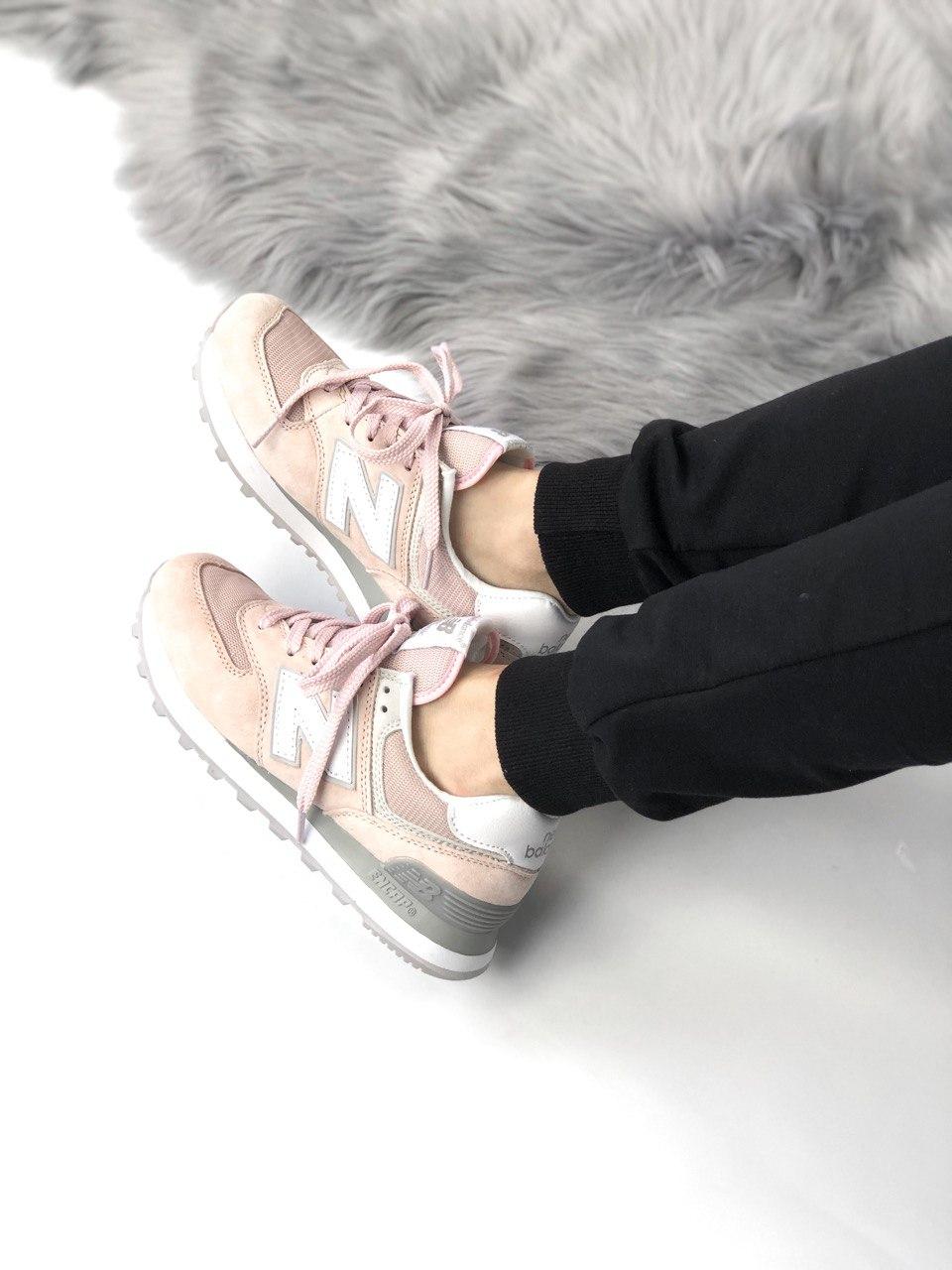 New Balance 574 Pink Grey