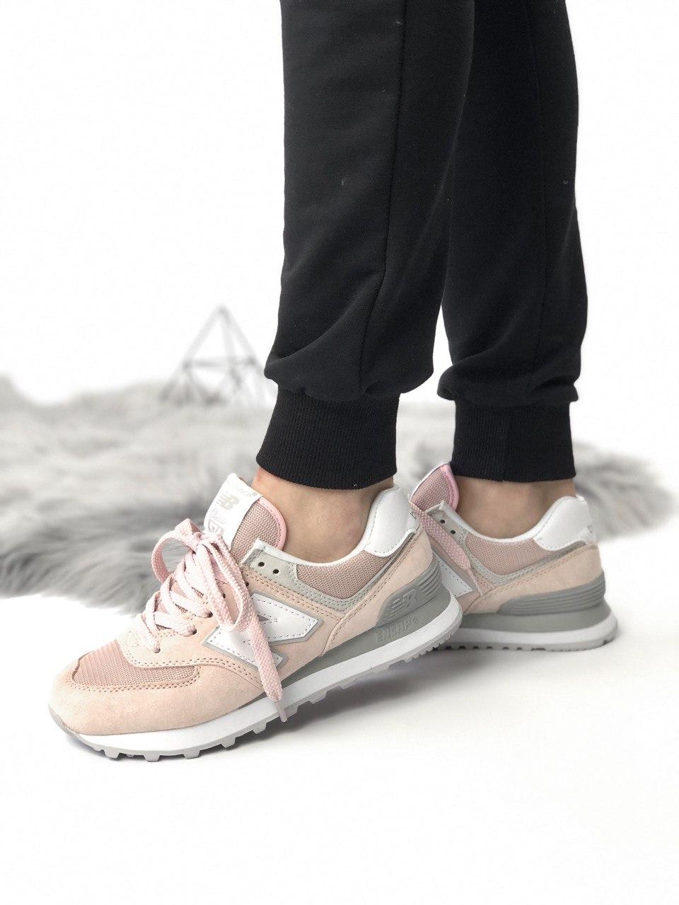 New Balance 574 Pink Grey